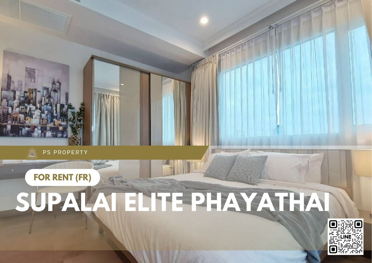 For RentCondoRatchathewi,Phayathai : For rent ✨ Supalai Elite Phayathai ✨ 2 bedrooms, fully furnished and equipped, near BTS and Airport Link Phayathai Station