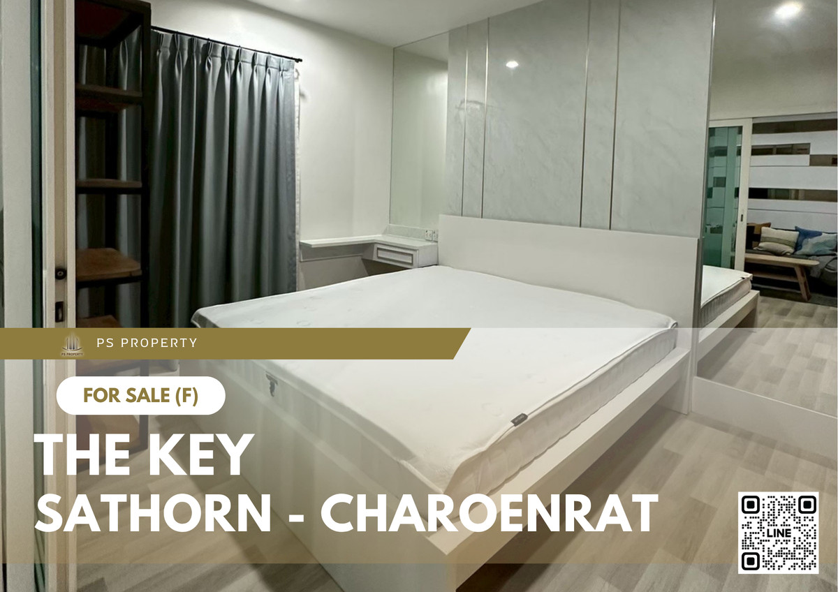 For SaleCondoSathorn, Narathiwat : Urgent sale ✨ The Key Sathorn - Charoenrat ✨ Fully furnished and equipped, near BTS Surasak