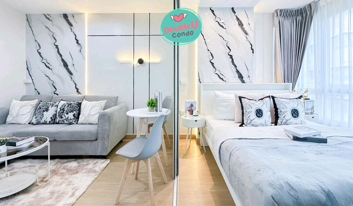 For SaleCondoKasetsart, Ratchayothin : 🌟 Beautiful on the cover. How many crowns should I give it?👑👑👑 🏙W Condo🏙🥰Very nice to live in, near MRT🚅