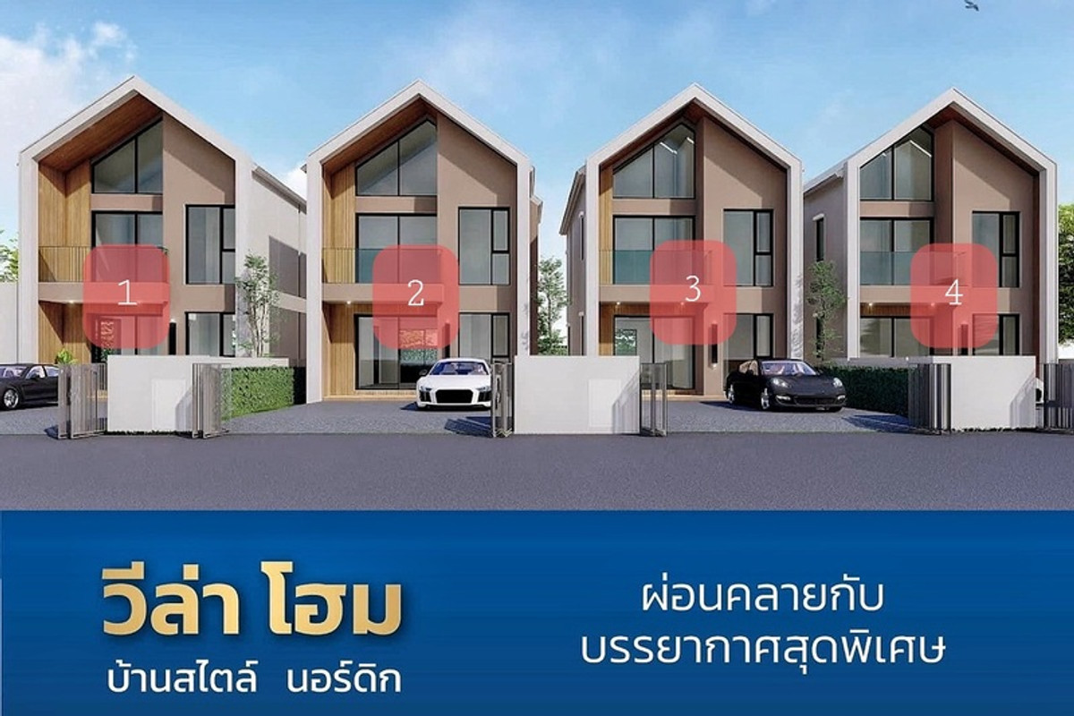 For SaleHouseNakhon Pathom : 92273 - 2-story detached house for sale, new house in Nordic style, 4 bedrooms, 3 bathrooms, in the heart of Sam Phran, Nakhon Pathom.