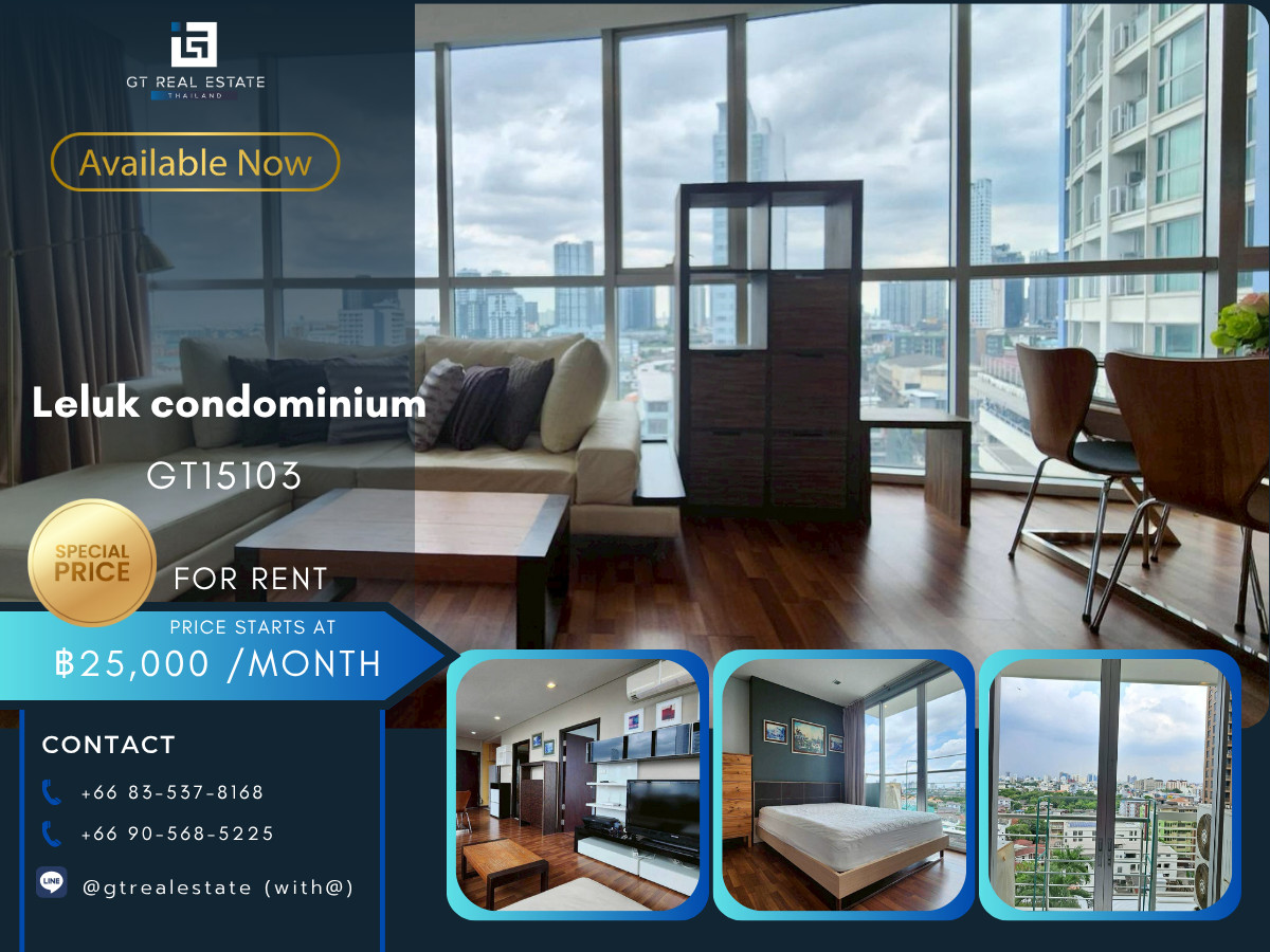 For RentCondoOnnut, Udomsuk : Condo Le luk condominium, convenient travel, near BTS, beautiful room, fully furnished, ready to move in.