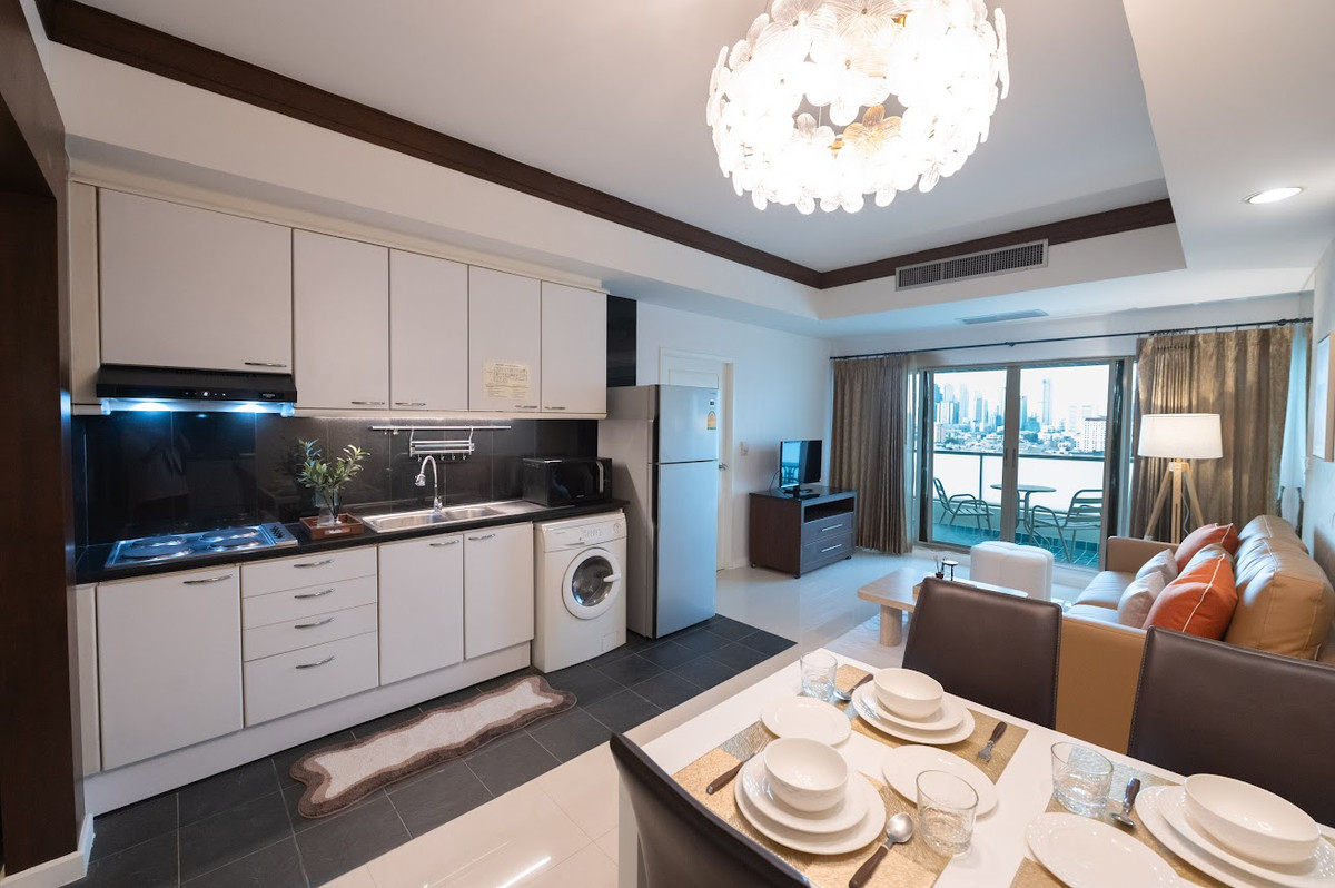 For SaleCondoSathorn, Narathiwat : Urgent sale! Condo 'Baan Nonsi' 2 bedrooms, luxuriously decorated, with open view, 80 sq m. | Best price 8.7 million baht.