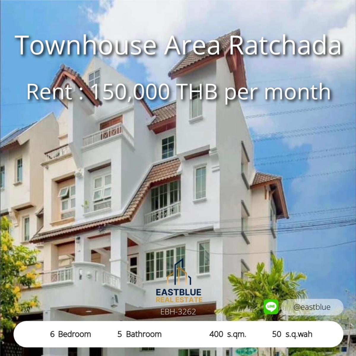 For RentTownhomeRatchadapisek, Huaikwang, Suttisan : พูลวิลล่ารัชดาห้วยขวาง 6 ห้องนอน สวรรค์ส่วนตัวใจเมือง 
Luxury 6-Bed Townhouse in Ratchada – Your Private Urban Oasis!
