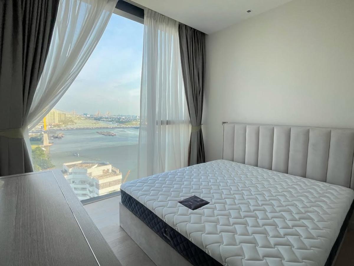 For SaleCondoRama3 (Riverside),Satupadit : Canapaya Residences / Spacious corner unit with panoramic Chao Phraya River views and the best sunset view. comes with a private yacht berth. / 4 Bed 248 sq.m.Tel 0937890899