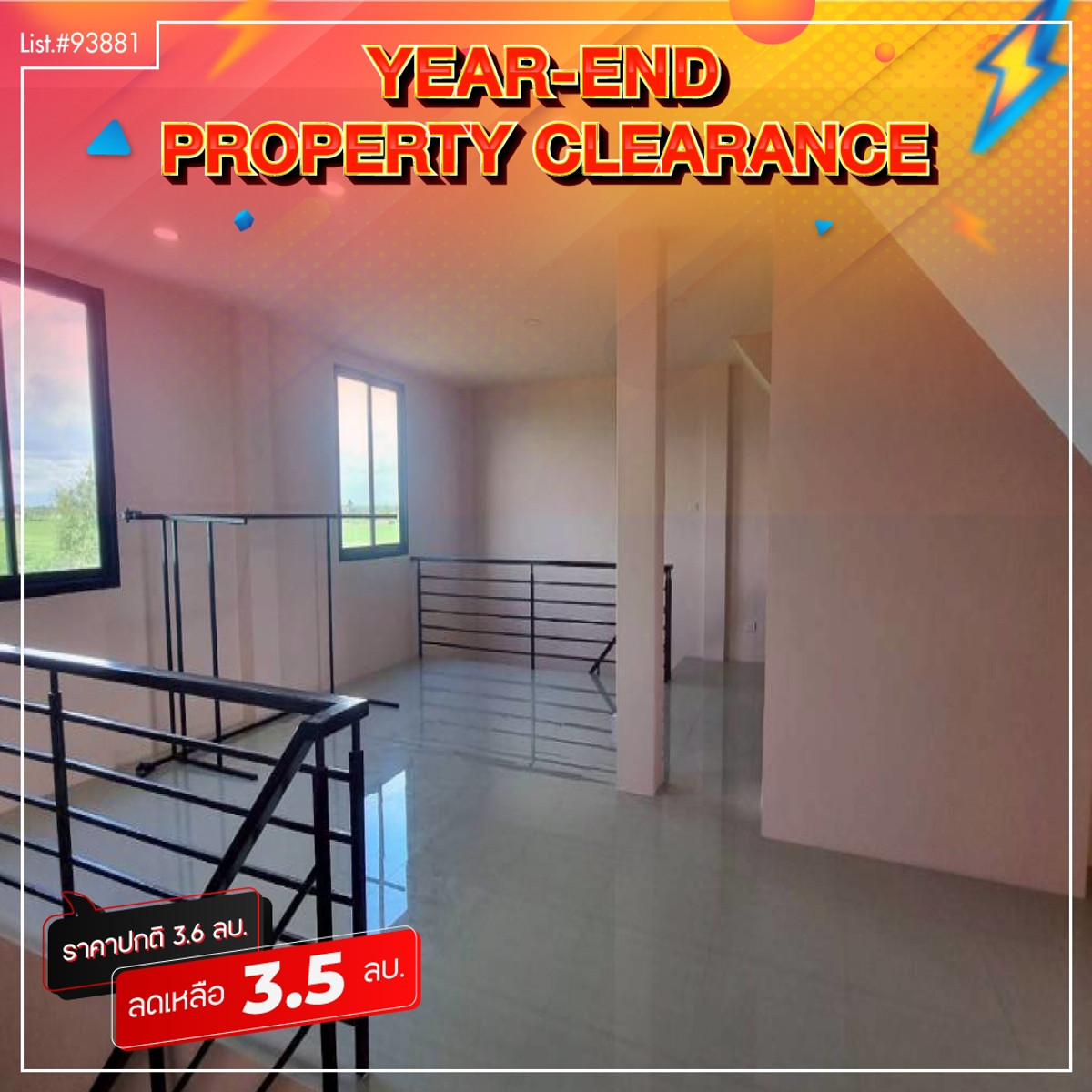 For SaleShop HouseChachoengsao : Luxury commercial building for sale, 3.5 floors, next to road 3481, Nang Nam Priao District, Chachoengsao Province.