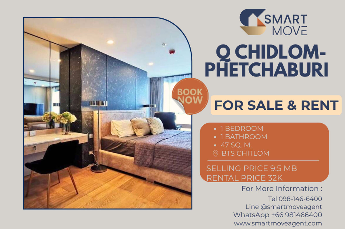 CondoRatchathewi,Phayathai : 🔥 For Sale - Rent !! high floor 21++, North Facing !! 🔥 Code C20251000095..........Q Chidlom-Phetchaburi, 1 bedroom, 1 bathroom, furnished, ready to move in, Special Deal!!📣📣