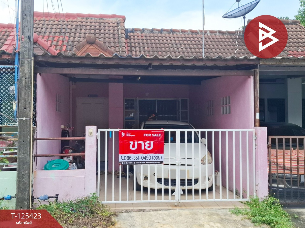 For SaleTownhomeChachoengsao : Single-storey townhouse for sale Krung Thai Village, Chachoengsao, cheap price