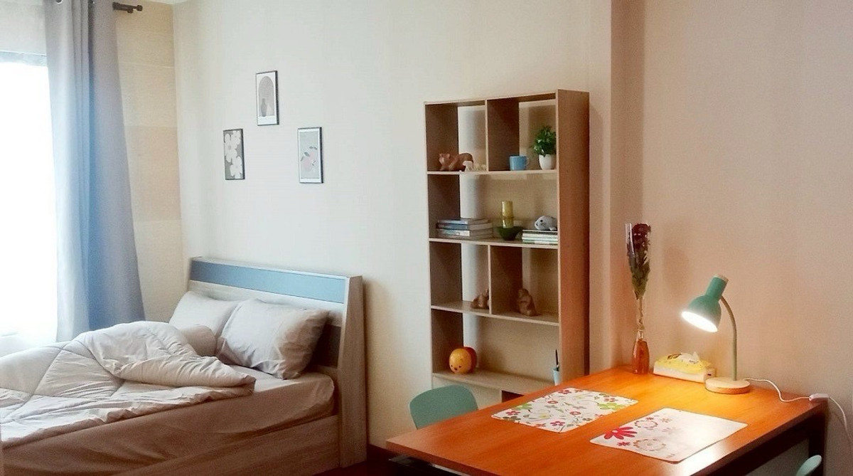 ให้เช่าคอนโดพระราม 9 เพชรบุรีตัดใหม่ RCA : ให้เช่าคอนโด Condo Life Asoke ติดMRTเพชรบุรี  BTS Asoke  35 sq.m. 1Bed Plus
1 Master Bedroom + 1 Extra Room 1Bath ชั้น 18 cityview