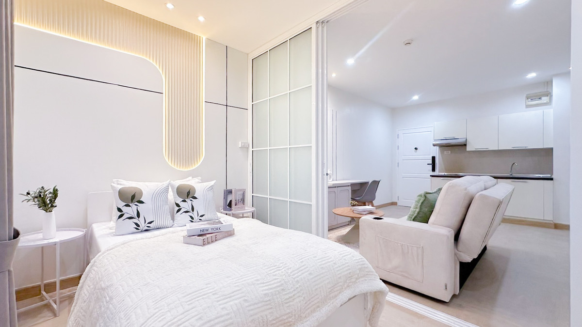 For SaleCondoRatchadapisek, Huaikwang, Suttisan : 🚄Just 30 minutes to Huai Khwang Huai Khwang 💕Large room condo You can raise animals 💕