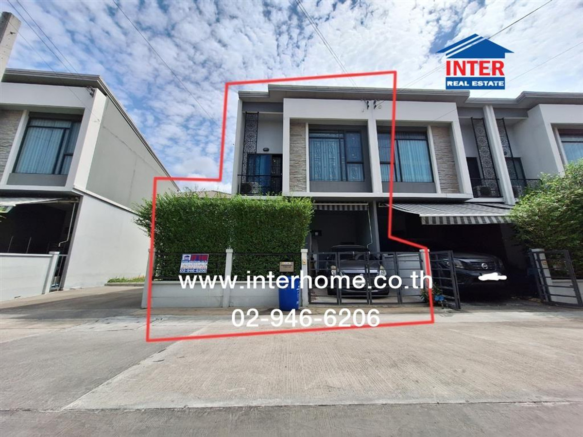 ขายทาวน์โฮมนนทบุรี บางใหญ่ บางบัวทอง : ทาวน์โฮม 2 ชั้น 24.3 ตร.ว. หมู่บ้านพลีโน่บางใหญ่ ซอยสองพี่น้อง ถนนกาญจนาภิเษก ถนนคลองถนน บางใหญ่ นนทบุรี