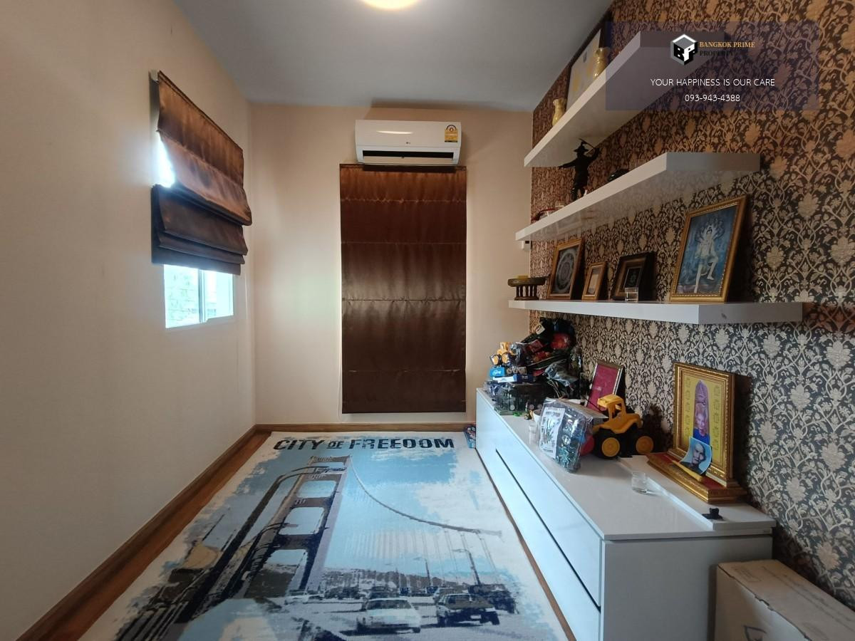 For SaleHouseLadkrabang, Suwannaphum Airport : Passorn Prestige Onnut | Single house with private swimming pool, corner house #2025103112712