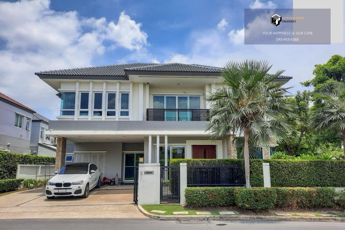 For SaleHousePattanakan, Srinakarin : Grand Bangkok Boulevard Rama 9 - Srinakarindra | Corner house, luxuriously decorated, fully furnished, beautiful plot #2025103112744