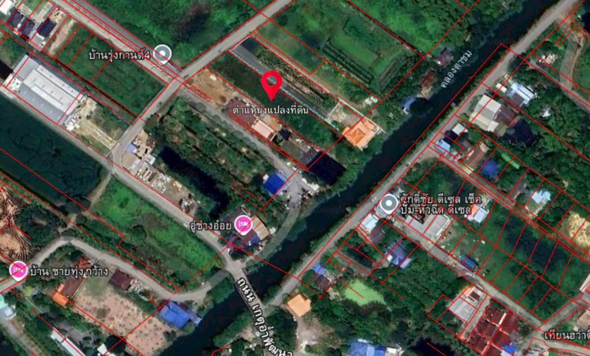 ขายที่ดินพุทธมณฑล ศาลายา : ขายที่ดินสวย เหมาะสำหรับ สร้างเพื่ออยู่อาศัย หรือเพื่อการลงทุนในอนาคต ด้านติดถนน ด้านหลังติดคลองตาชม