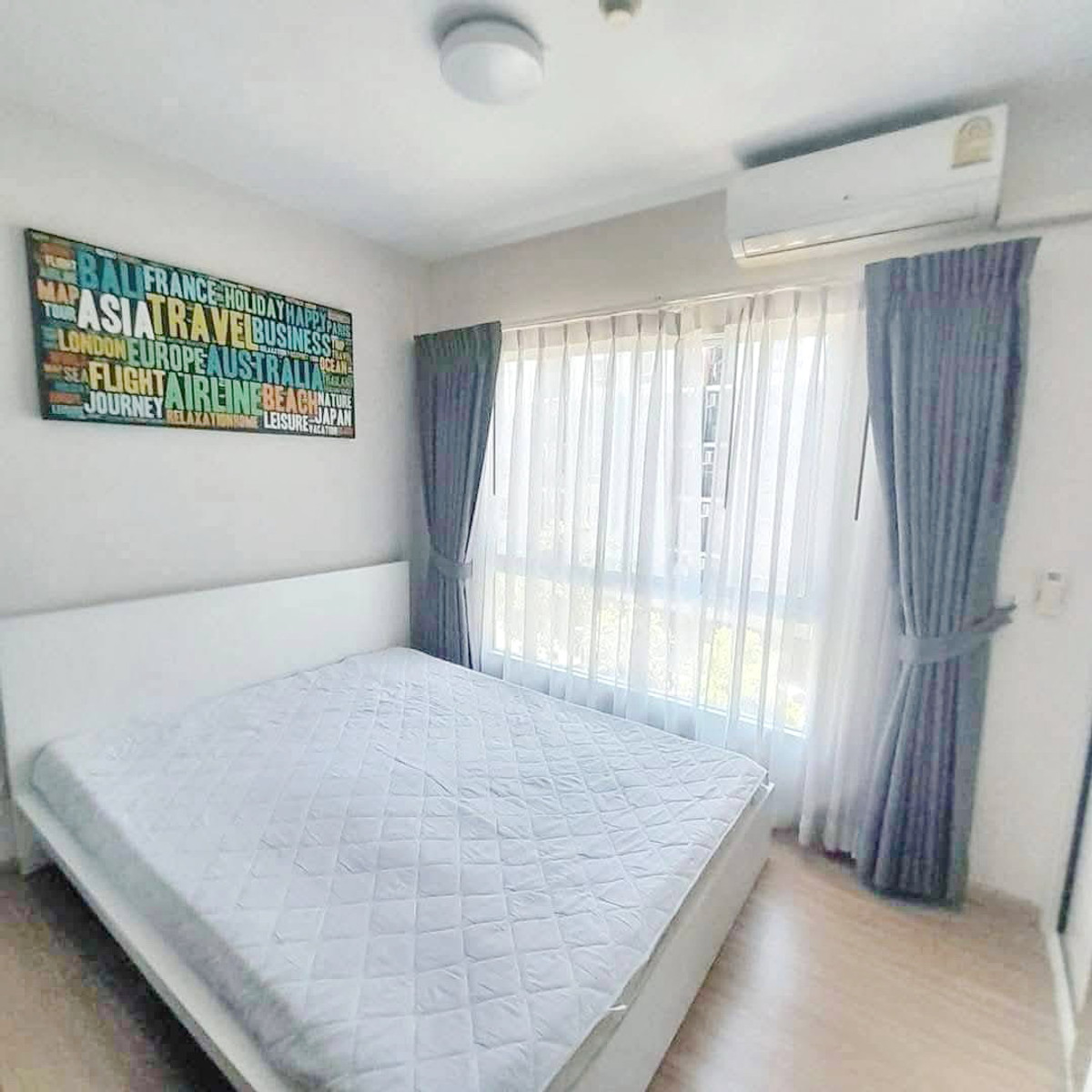 For RentCondoNonthaburi, Bang Yai, Bangbuathong : Condo for rent, Plum Condo Bang Yai, 4th floor, Building C, room facing the pool.