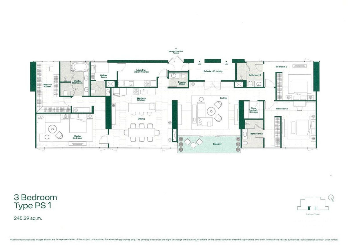 For SaleCondoSilom, Saladaeng, Bangrak : ✨Flash Deal ✨Dusit Residences and Dusit Parkside ( 3Bed 4Bath 245.29SQM.) Ready to move in! Only 96,800,000 baht Tel.0981315848 @propmatch