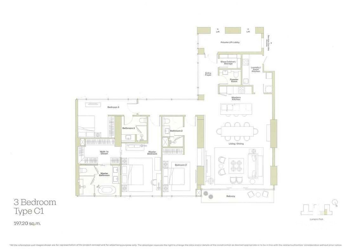 For SaleCondoSilom, Saladaeng, Bangrak : ✨Flash Deal ✨Dusit Residences and Dusit Parkside ( 3Bed 3Bath 197.20SQM.) Ready to move in! Only 88,800,000 baht Tel.0981315848 @propmatch