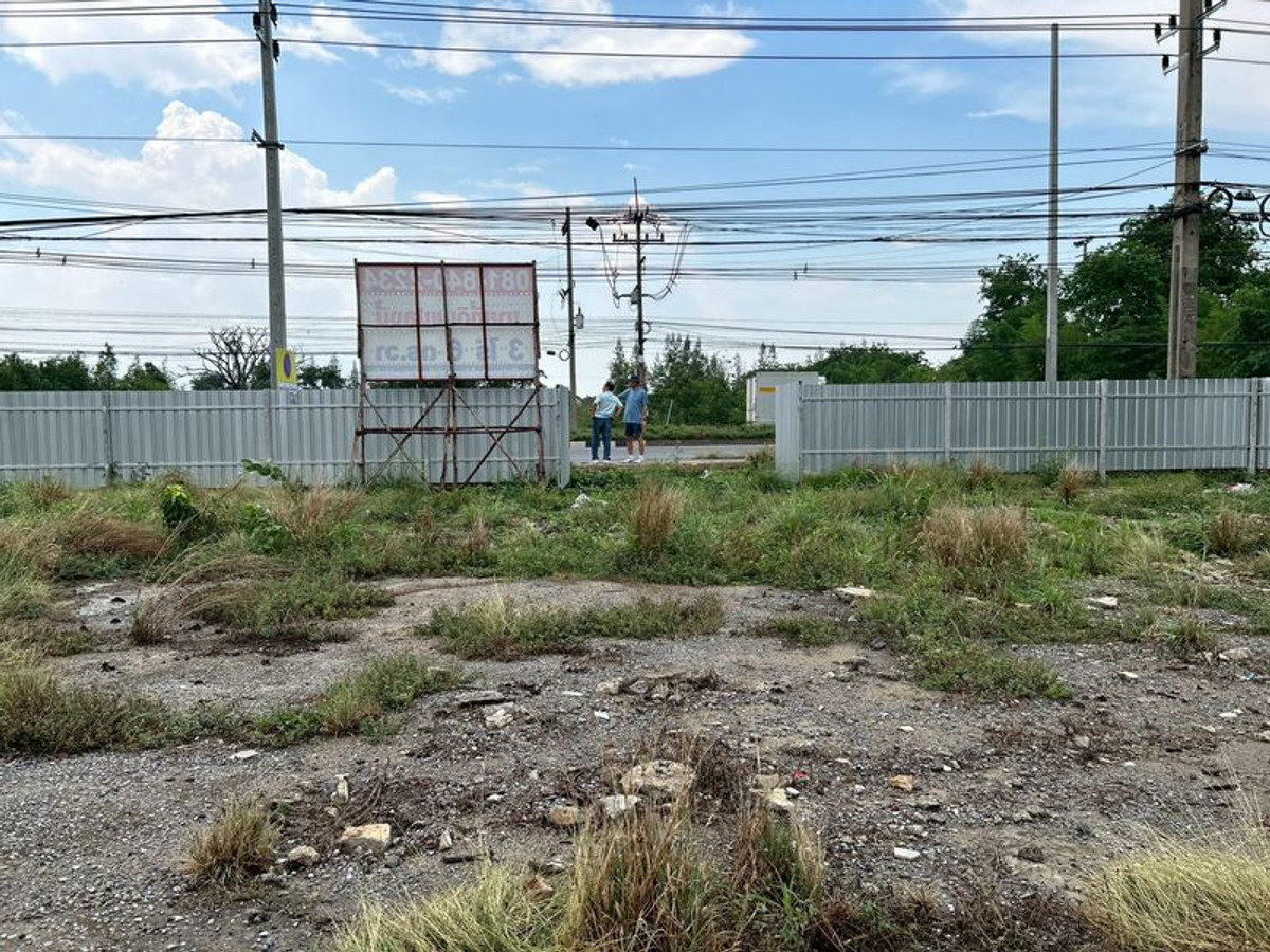 ขายที่ดินปทุมธานี รังสิต ธรรมศาสตร์ : ขายที่ดินเปล่า เนื้อที่ 3 ไร่ 6 ตารางวา ติดถนนคลองหลวง ตำบลคลองสาม อำเภอคลองหลวง ปทุมธานี