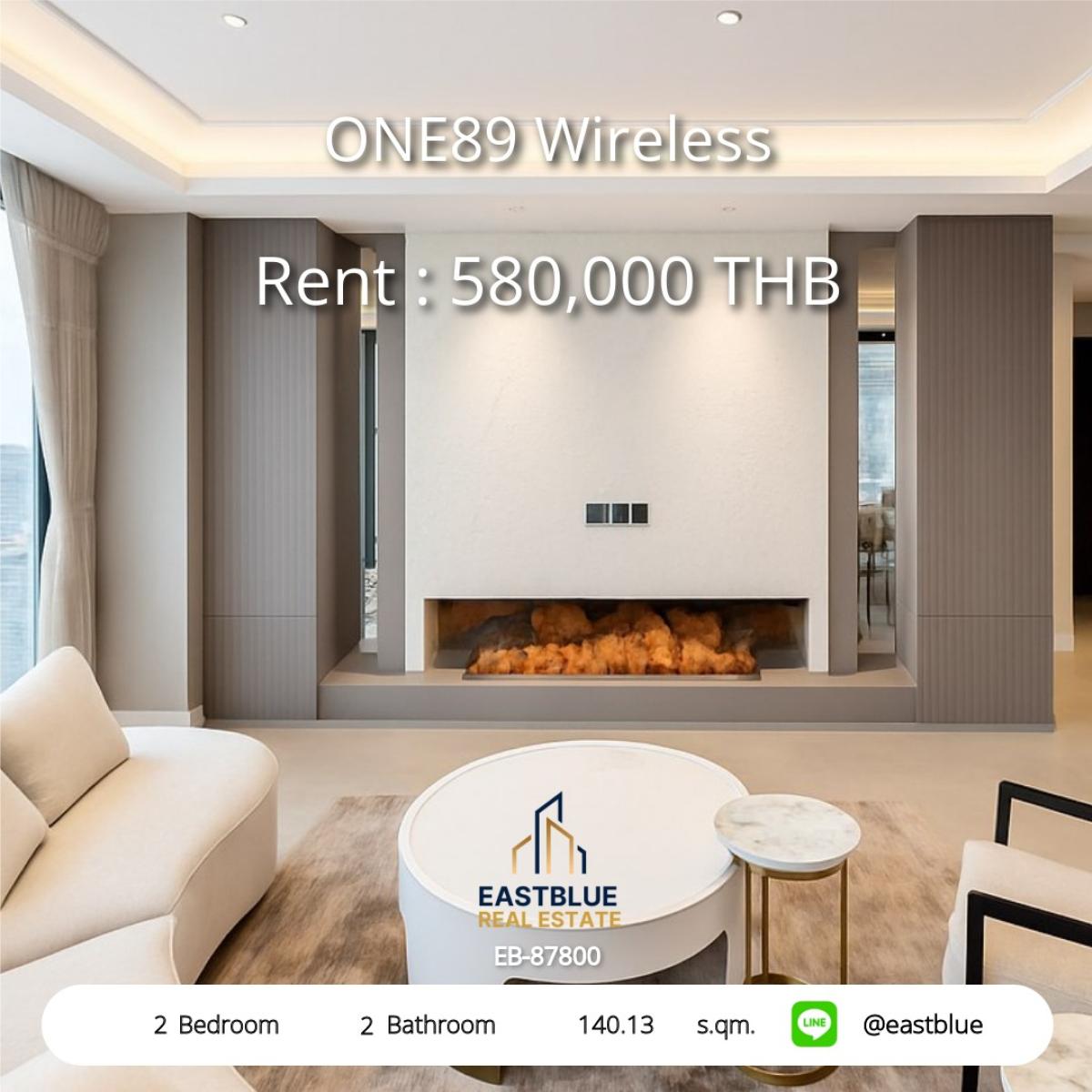 ให้เช่าคอนโดวิทยุ ชิดลม หลังสวน : Luxury 2-Bed Condo at ONE89 Wireless – Spacious 140 sqm Near Lumpini BTS! 
Rent Now: 580,000 THB/Month – Prime Location & Top Facilities!