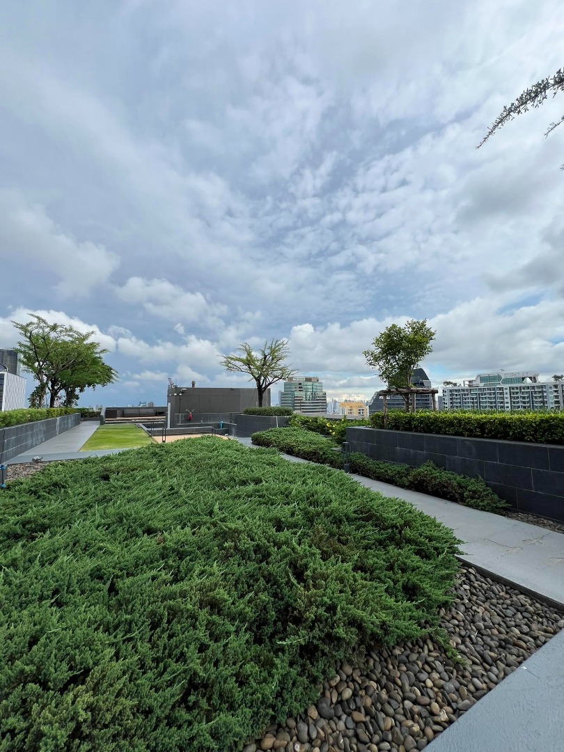 For RentCondoRama9, Petchburi, RCA : 🔥For urgent rent🔥Life Asoke, beautiful room, fully furnished, ready to move in, convenient transportation, next to MRT Phetchaburi ❗