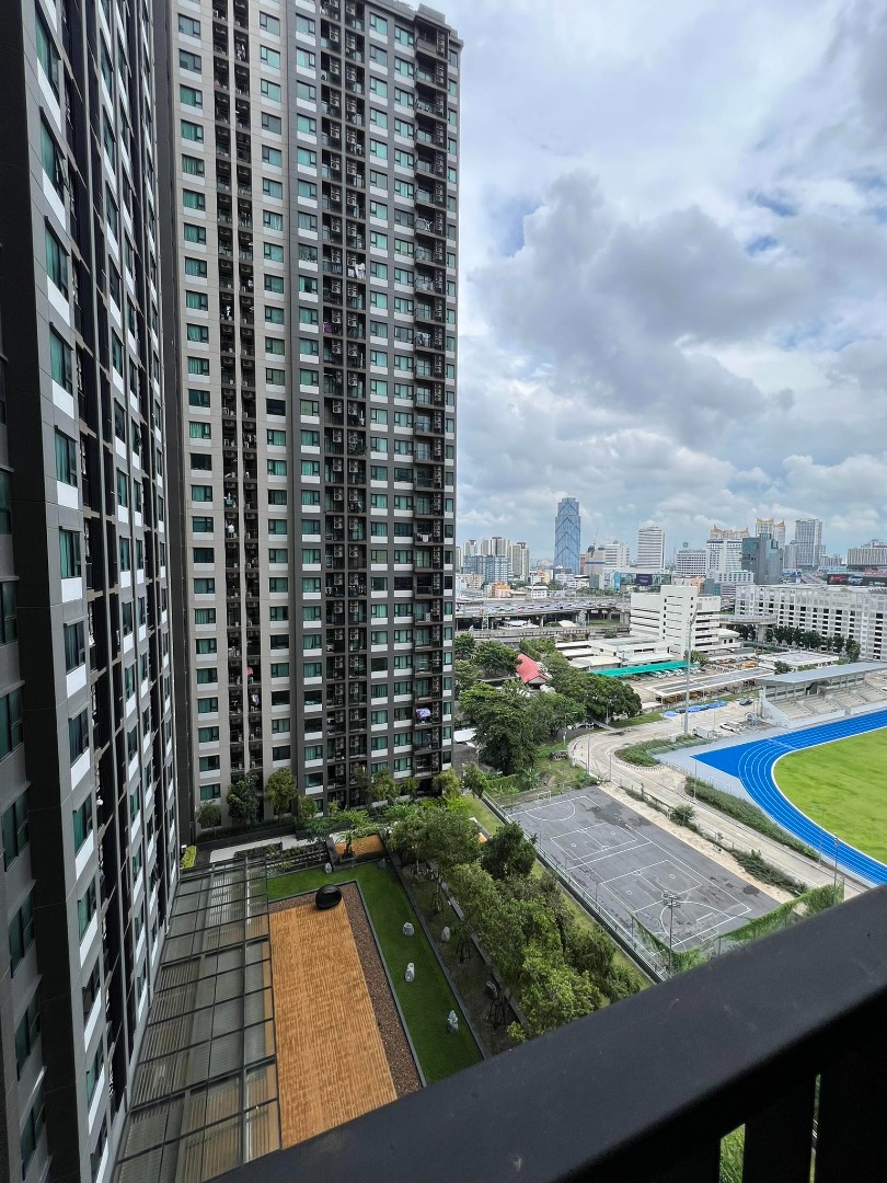 For RentCondoRama9, Petchburi, RCA : 🔥For urgent rent🔥Life Asoke, beautiful room, fully furnished, ready to move in, convenient transportation, next to MRT Phetchaburi ❗