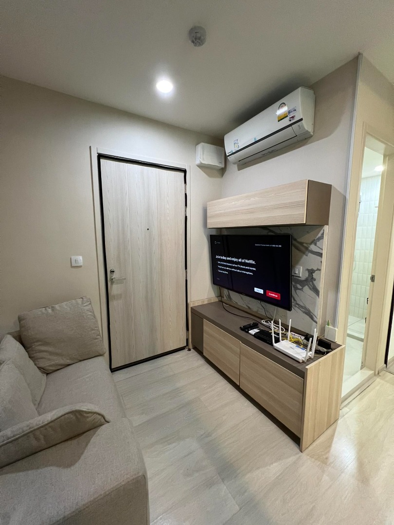 For RentCondoRama9, Petchburi, RCA : 🔥For urgent rent🔥Life Asoke, beautiful room, fully furnished, ready to move in, convenient transportation, next to MRT Phetchaburi ❗