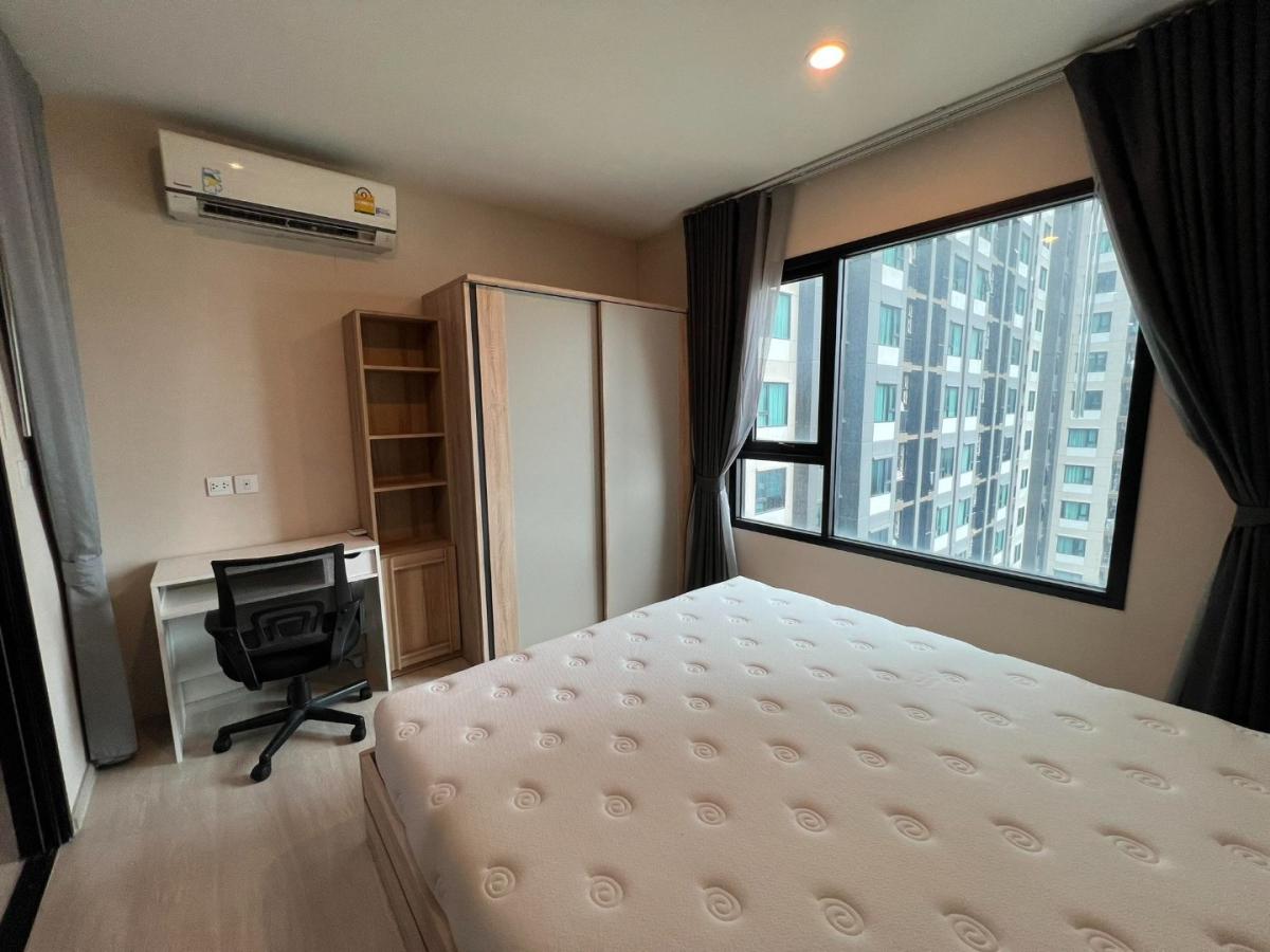 For RentCondoRama9, Petchburi, RCA : 🔥For urgent rent🔥Life Asoke, beautiful room, fully furnished, ready to move in, convenient transportation, next to MRT Phetchaburi ❗