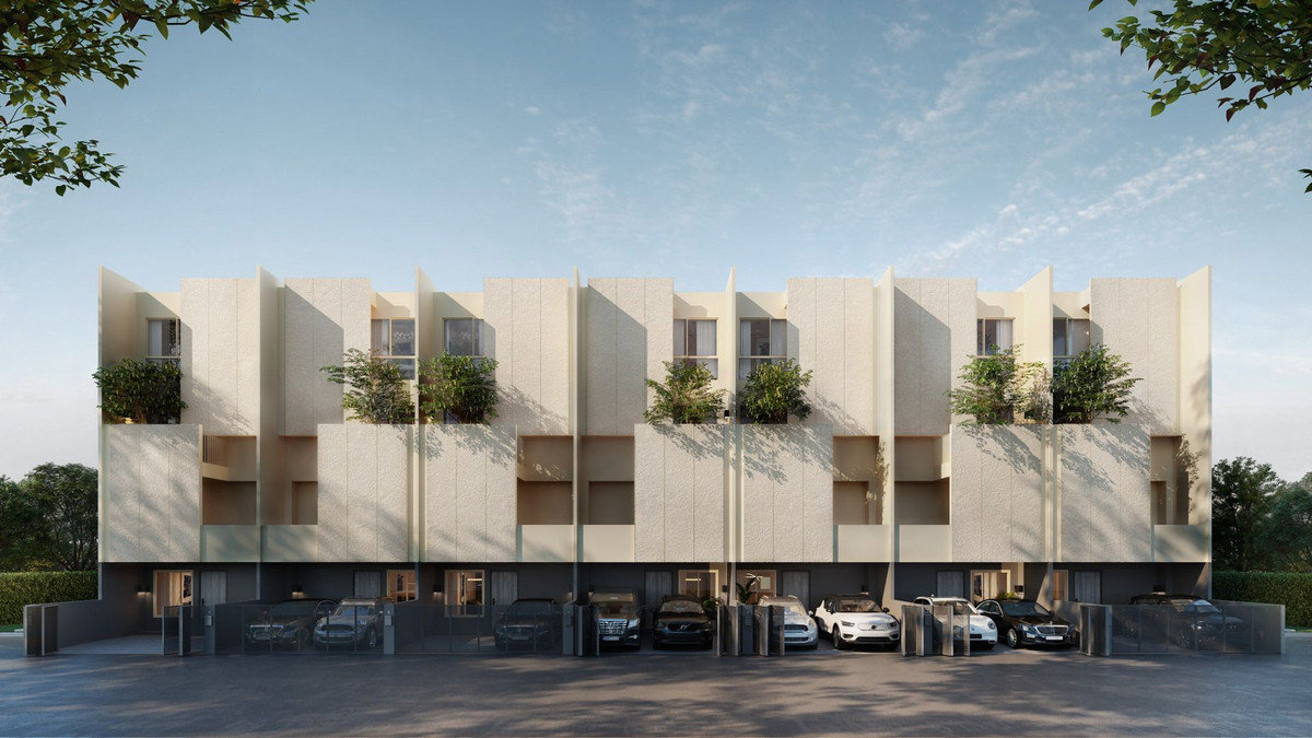 ขายทาวน์โฮมพัฒนาการ ศรีนครินทร์ : ทาวน์โฮม สไตล์ Urban Hybrid Home 3 นอน 5 น้ำ 2 ที่จอด โซนกรุงเทพกรีฑา