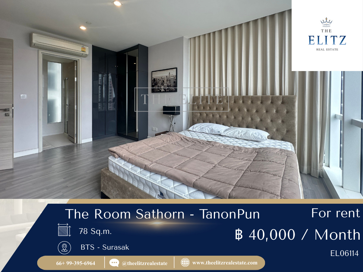 ให้เช่าคอนโดสาทร นราธิวาส : ✨ โอเอซิสใจกลางเมือง The Room สาทร-ถนนปั้น คอนโดหรู บรรยากาศเงียบสงบ เป็นส่วนตัว 🌿