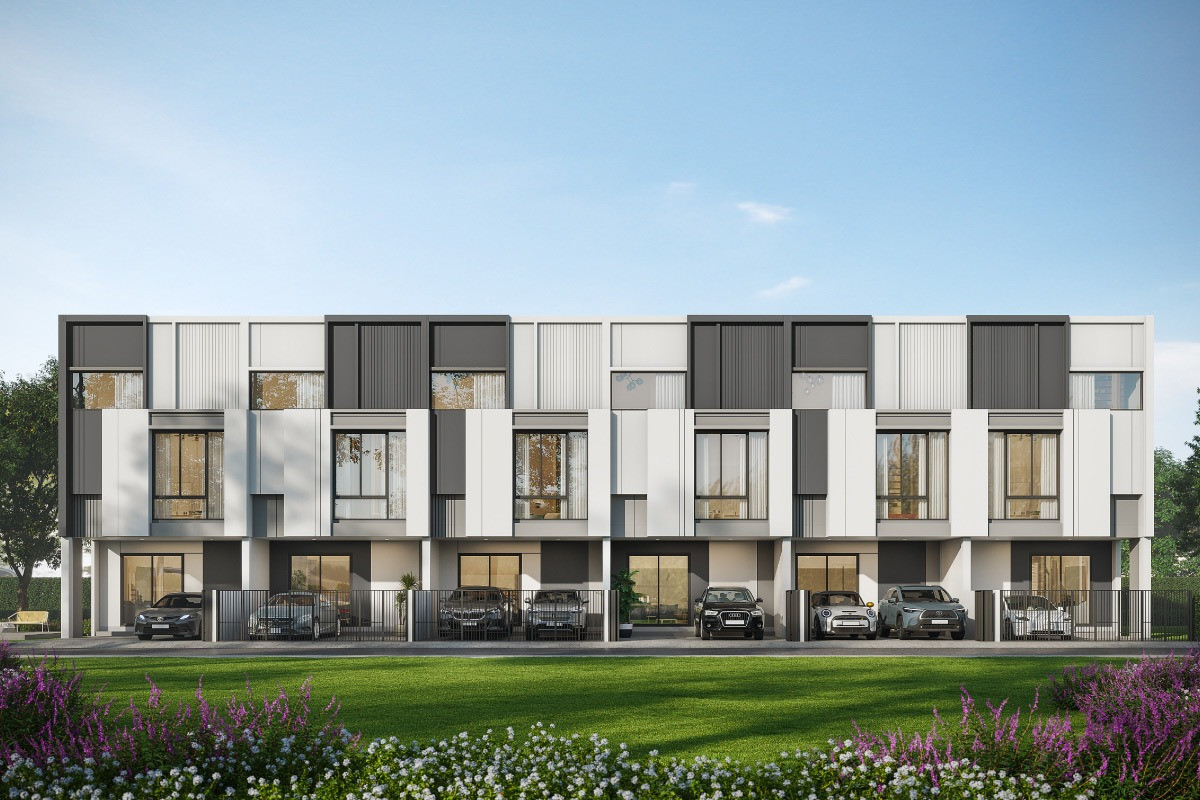 For SaleTownhomeBangna, Bearing, Lasalle : Townhome next to Mega Bangna, 3 bedrooms, 3 bathrooms, 2 parking spaces, Bangna zone.