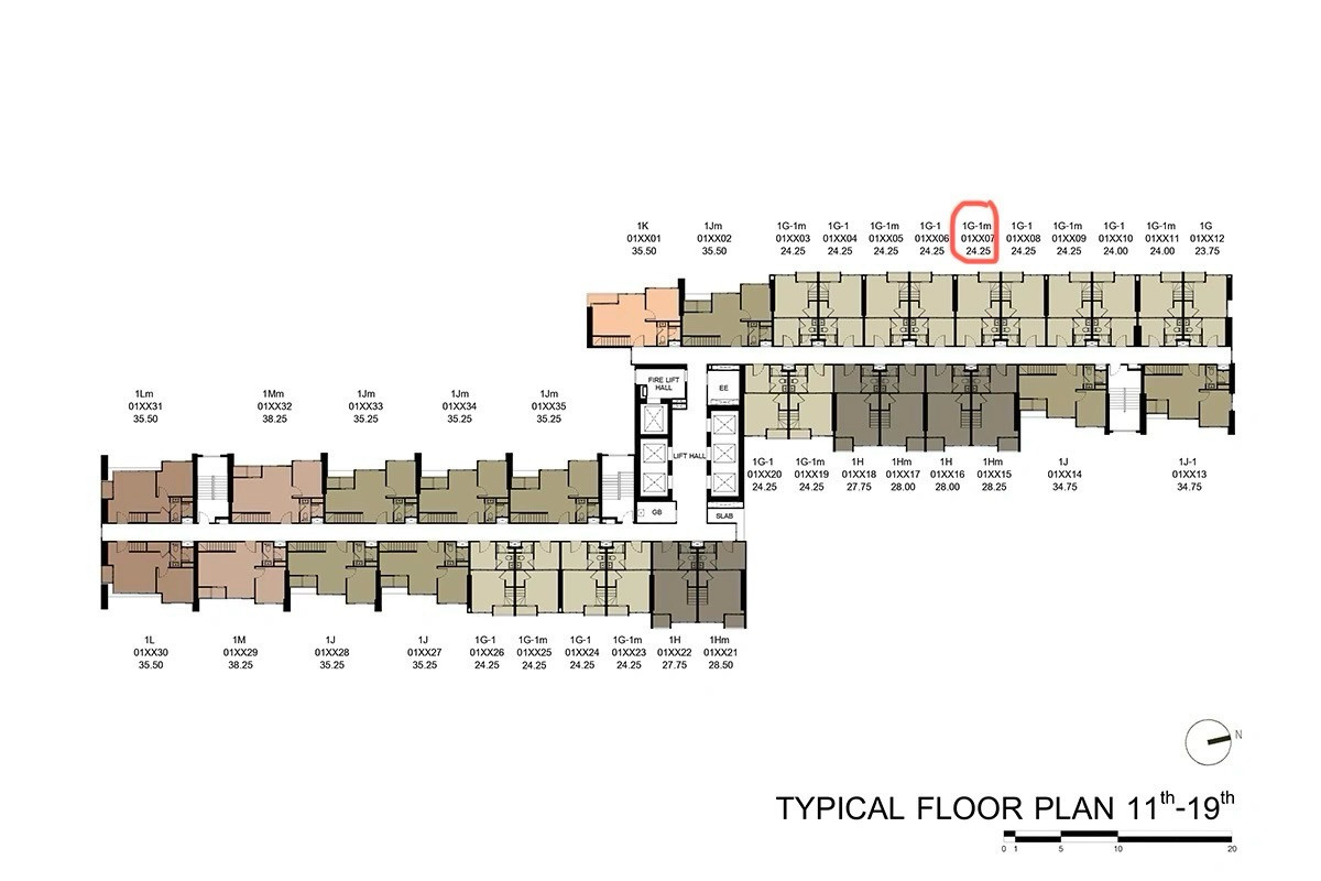 ขายดาวน์คอนโดคลองเตย กล้วยน้ำไท : ขายใบจองโครงการ Xelf by sansiri ห้อง Loft ชั้น 13 (12A)