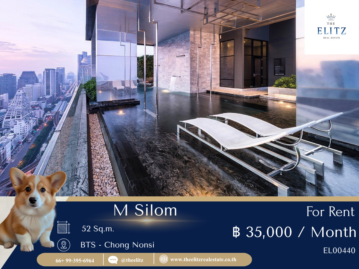 For RentCondoSilom, Saladaeng, Bangrak : ✨ Rare Item. No need to choose. You and your pet can be fully happy at M Silom 🐕🐈