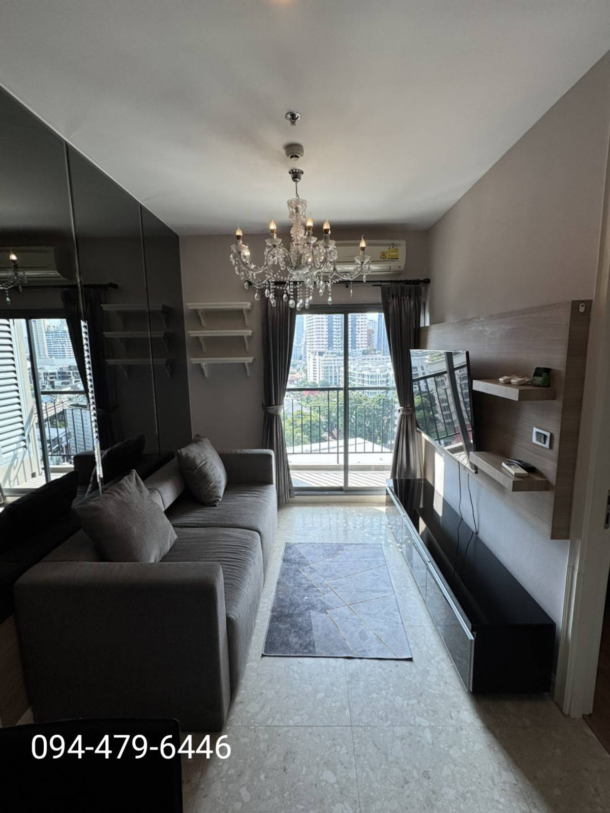 ให้เช่าคอนโดสุขุมวิท อโศก ทองหล่อ : 35 ตรม. 1 นอน The Crest Sukhumvit 34 BTS ทองหล่อ 200 ม.