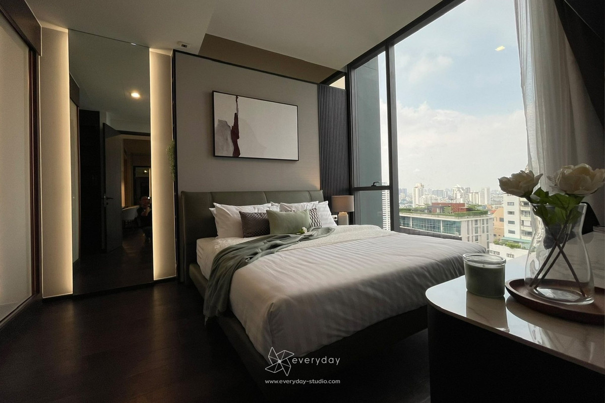 For RentCondoSukhumvit, Asoke, Thonglor : Rare Corner Unit in Luxury Project at LAVIQ Sukhumvit 57 Just 100m to BTS Thonglor 5-Star Facilities in Heart of Thonglor
