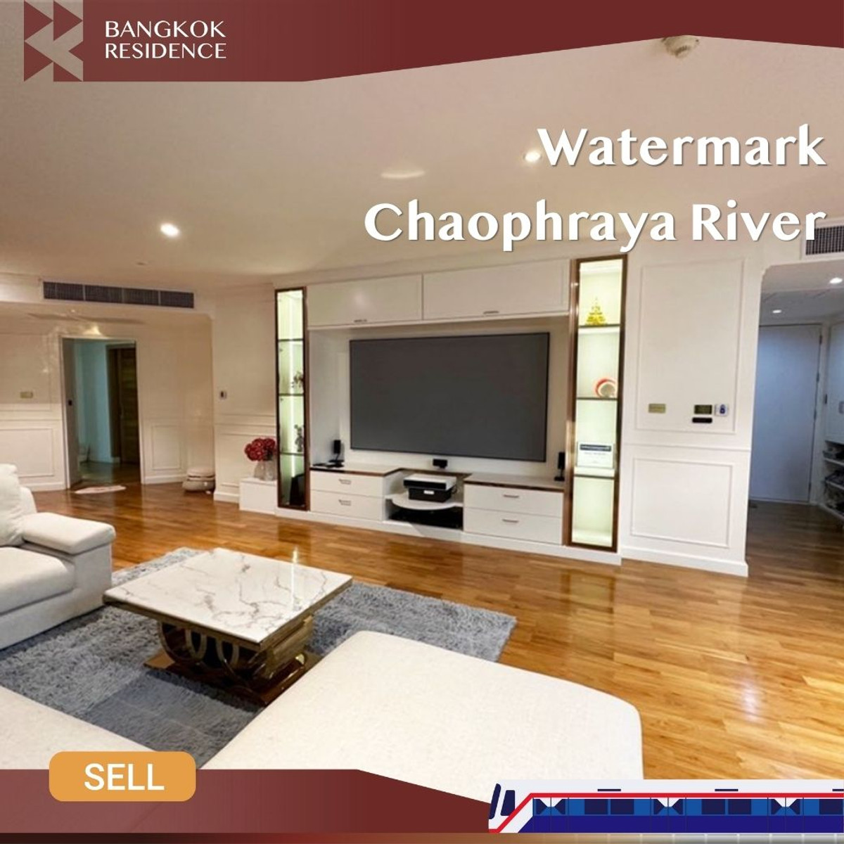 For SaleCondoWongwianyai, Charoennakor : 💎 Rare Riverfront Unit! Chaophraya River View, Fully Furnished & Ready to Move In - Watermark Chaophraya River