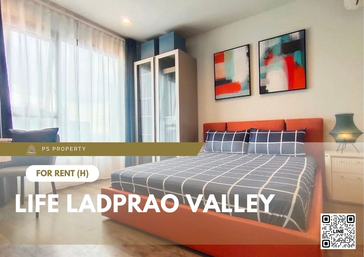 For RentCondoLadprao, Central Ladprao : For rent 📍Life Ladprao Valley 📍 Fully furnished and equipped, near BTS Ha Yaek Lat Phrao