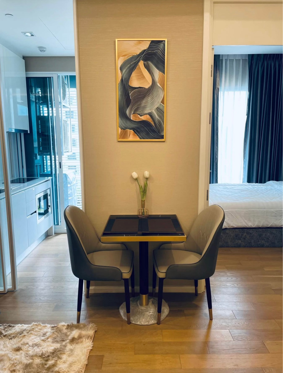 For RentCondoLadprao, Central Ladprao : For rent 📍 The Saint Residences 📍 Fully furnished and equipped, near BTS Ha Yaek Lat Phrao