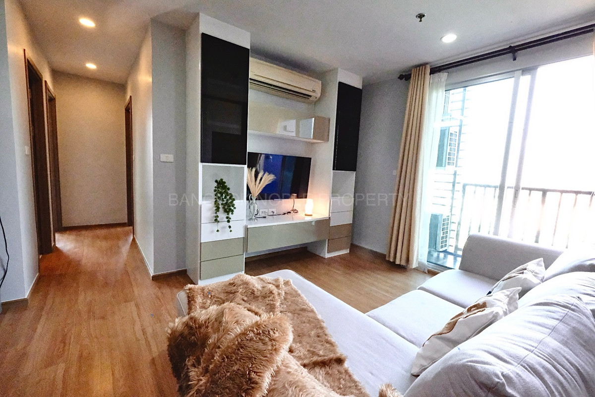 CondoOnnut, Udomsuk : For sale/rent The Base Sukhumvit 77 Condo (Condo The Base Sukhumvit 77) 2 bedrooms (Corner Unit) 14th floor, Building B, size 57.32 sq m.