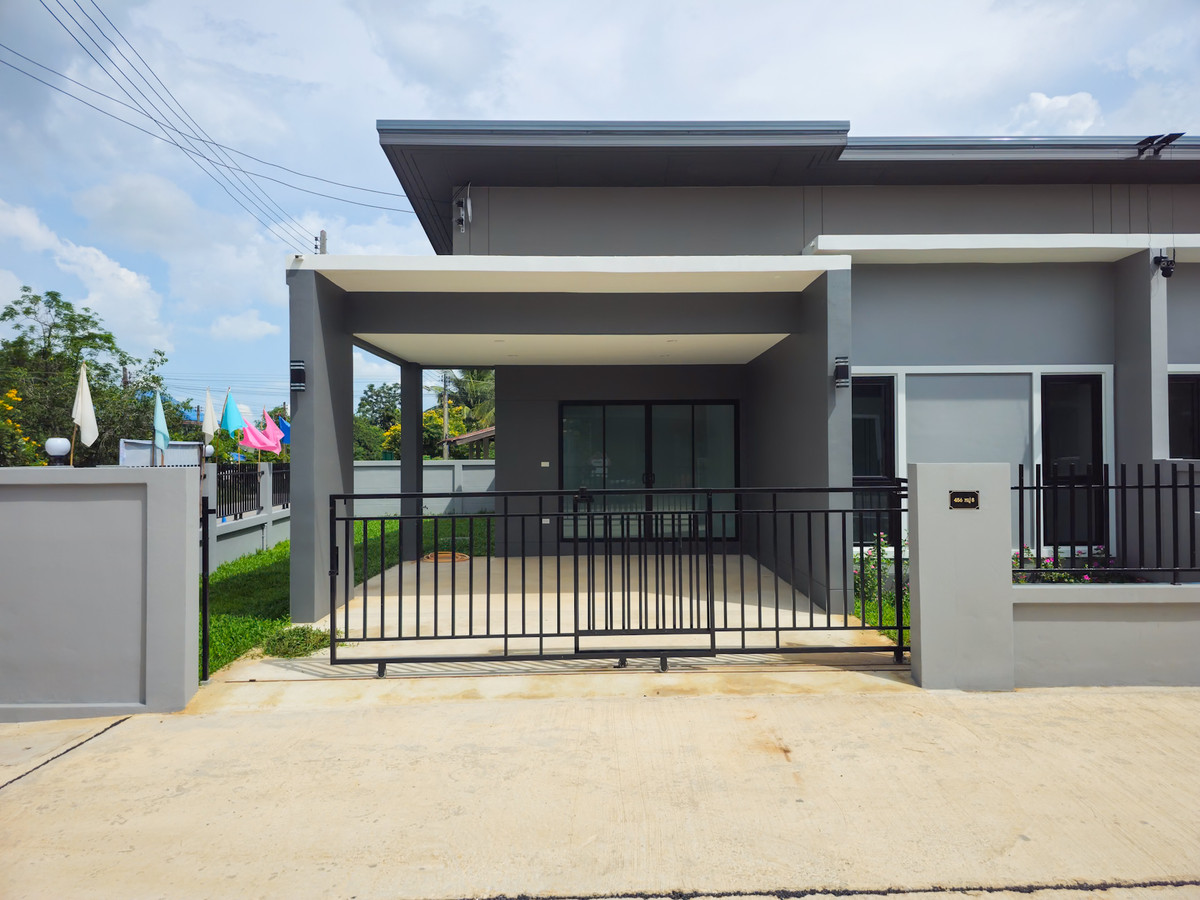 For SaleKhon Kaen : One-story semi-detached house, starting at 1.2 million, 2 bedrooms, 2 bathrooms, 2 parking spaces, Ban Wa Subdistrict, only 15 minutes from the city.