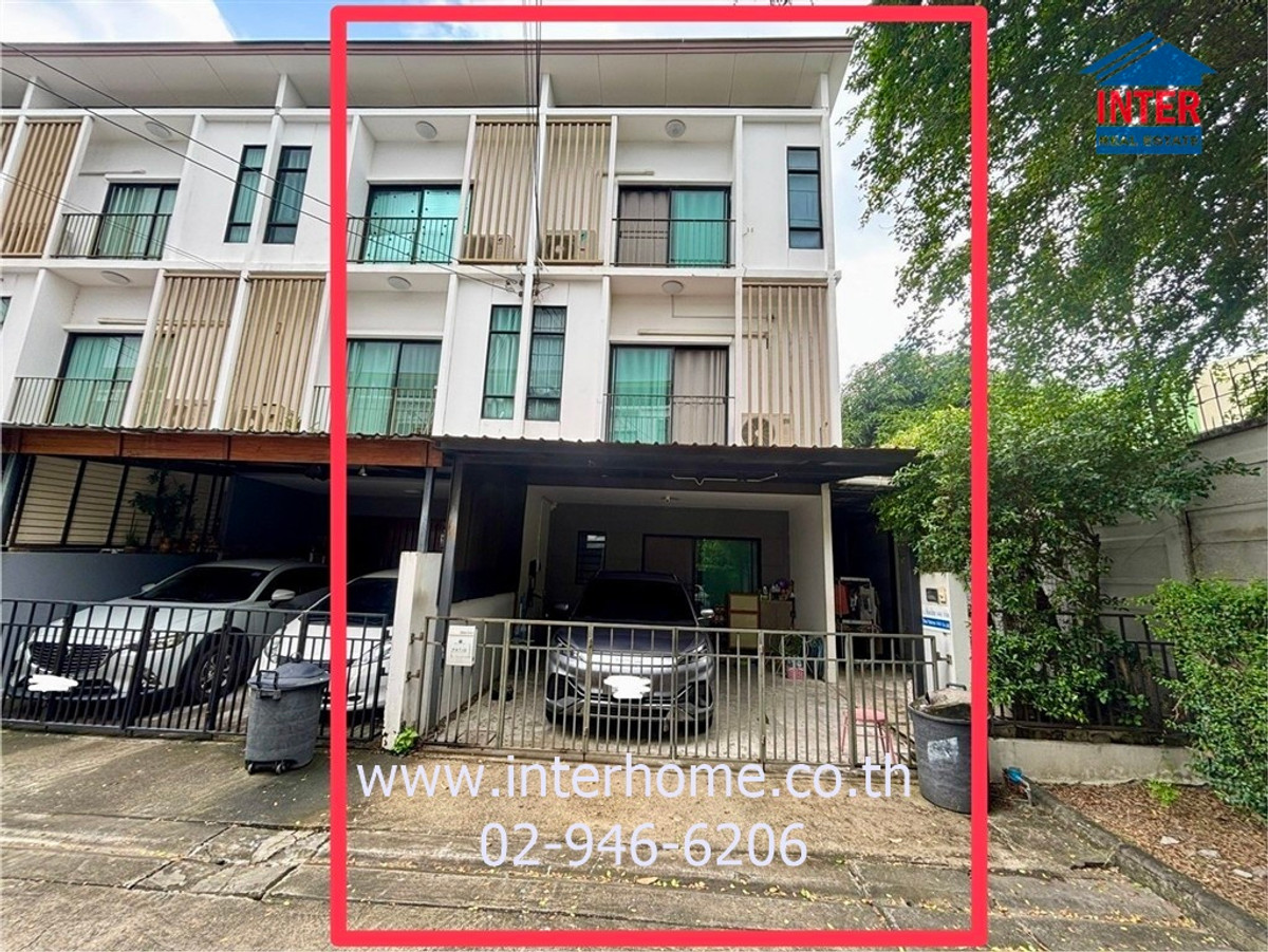 ขายทาวน์โฮมพัฒนาการ ศรีนครินทร์ : ทาวน์โฮม 3 ชั้น 28.9 ตร.ว. หมู่บ้านพาทิโอ ศรีนครินทร์-พระราม9 ถนนกรุงเทพกรีฑา เขตบางกะปิ กรุงเทพมหานคร