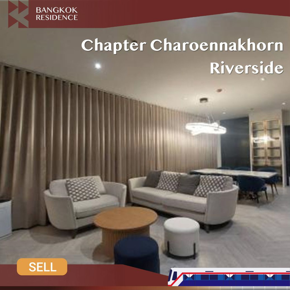 ขายคอนโดวงเวียนใหญ่ เจริญนคร : 💎 Panoramic River View! Fully Furnished Unit - Chapter Charoennakhorn Riverside near ICONSIAM