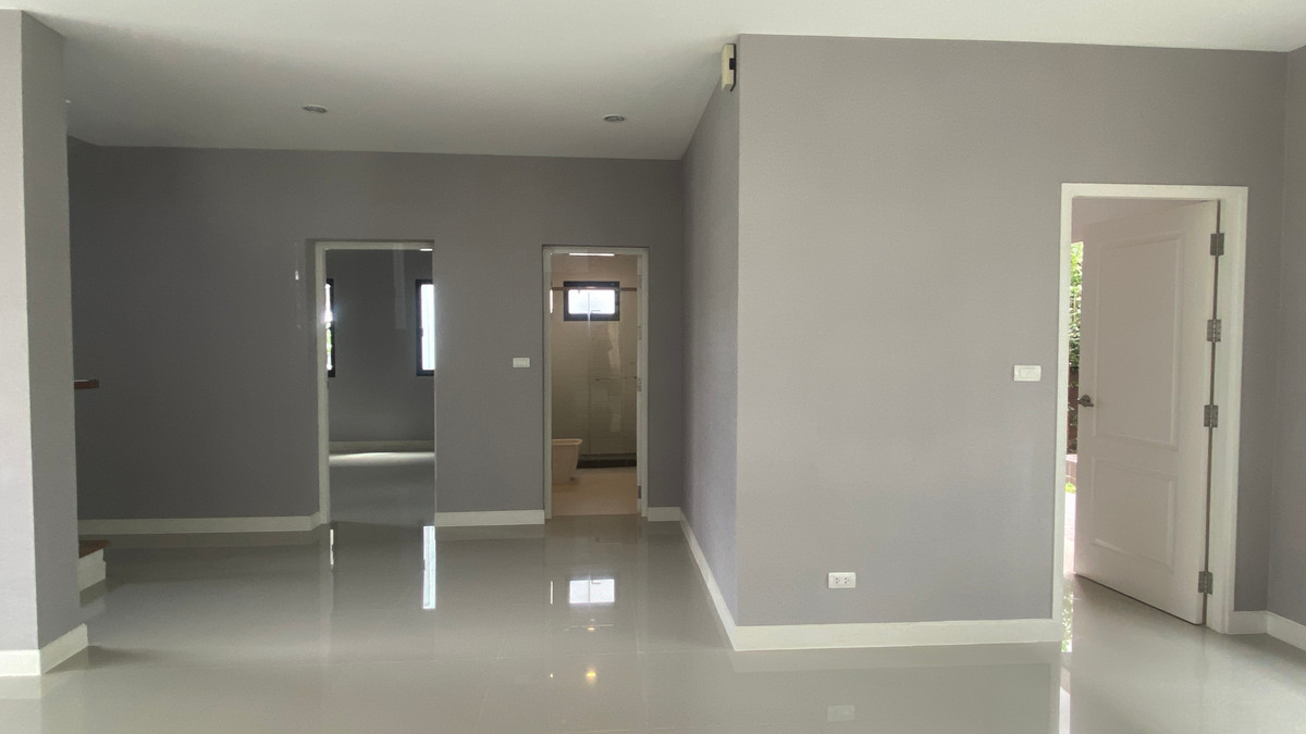 ขายบ้านเสรีไทย-นิด้า : บ้านเดี่ยวหน้าสวน 4นอน/4น้ำ ไม่เคยเข้าอยู่  ถ. สุขาภิบาล2 ขายเพียง9.8ล้านบาท 🔥🔥