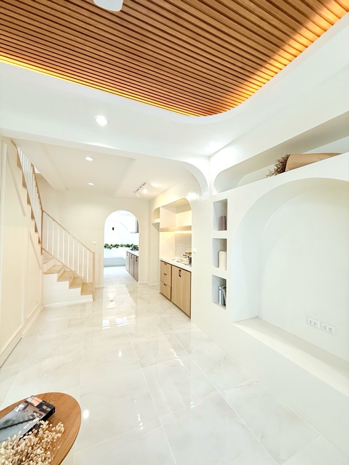 For SaleTownhomeLadprao101, Happy Land, The Mall Bang Kapi : 🏡Beautiful renovated townhouse, Lat Phrao 101, near MRT, fully furnished, ready to move in, special price.