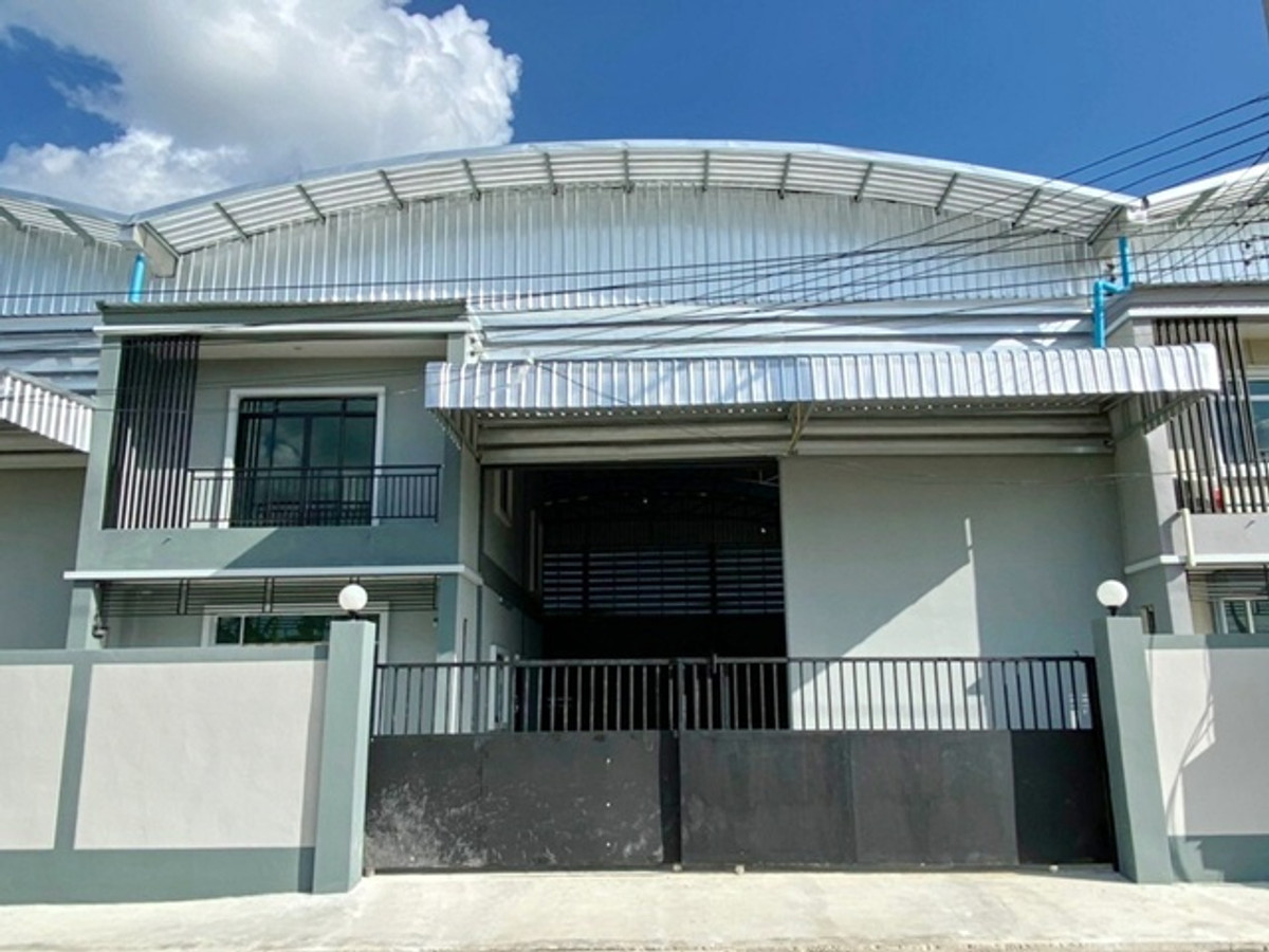 ให้เช่าโรงงานมหาชัย สมุทรสาคร : เอกชัย โกดัง พร้อมออฟฟิศ 2 ชั้นตลาดนัดโพธิ์แจ้ 3.4 กม.สามารถทำโรงงานได้ 688 ตร.ม. รร.ทานตะวันไตรภาษา 2.6 กม. เช่า-ขายโรงงาน แถวคอกกระบือ