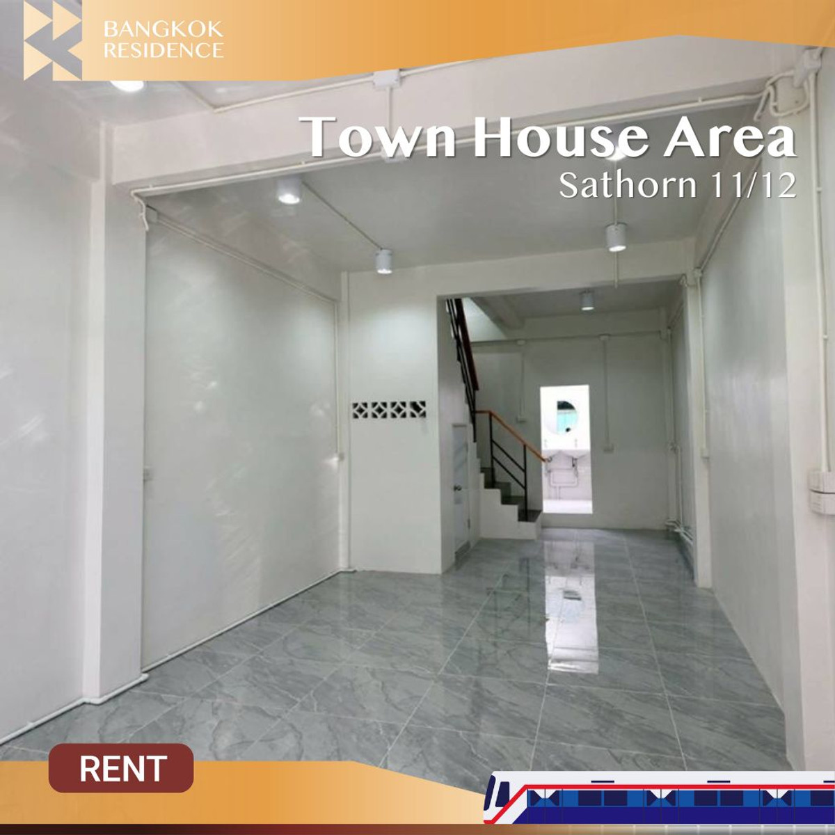 For RentTownhomeSathorn, Narathiwat :  Townhouse in Sathorn 11/12 Area 🏡 Prime location in the heart of Sathorn, only 600 m. from BTS St. Louis 🚇 