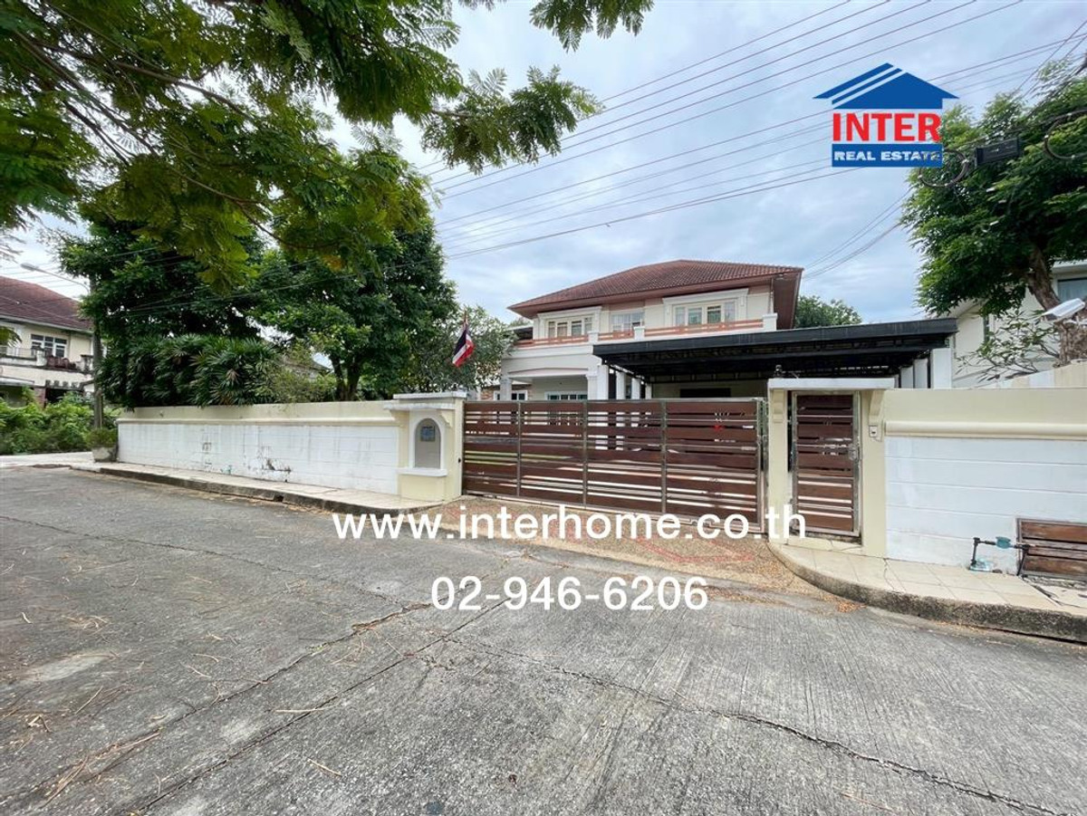 ขายบ้านปทุมธานี รังสิต ธรรมศาสตร์ : บ้านเดี่ยว 2 ชั้น 198 ตร.ว. หมู่บ้านมณีรินทร์ เอ็กคลูซีฟ ซอยบ้านกลาง1/ 4 ถนนรังสิต-ปทุมธานี ถนนพหลโยธิน เมืองปทุมธานี ปทุมธานี