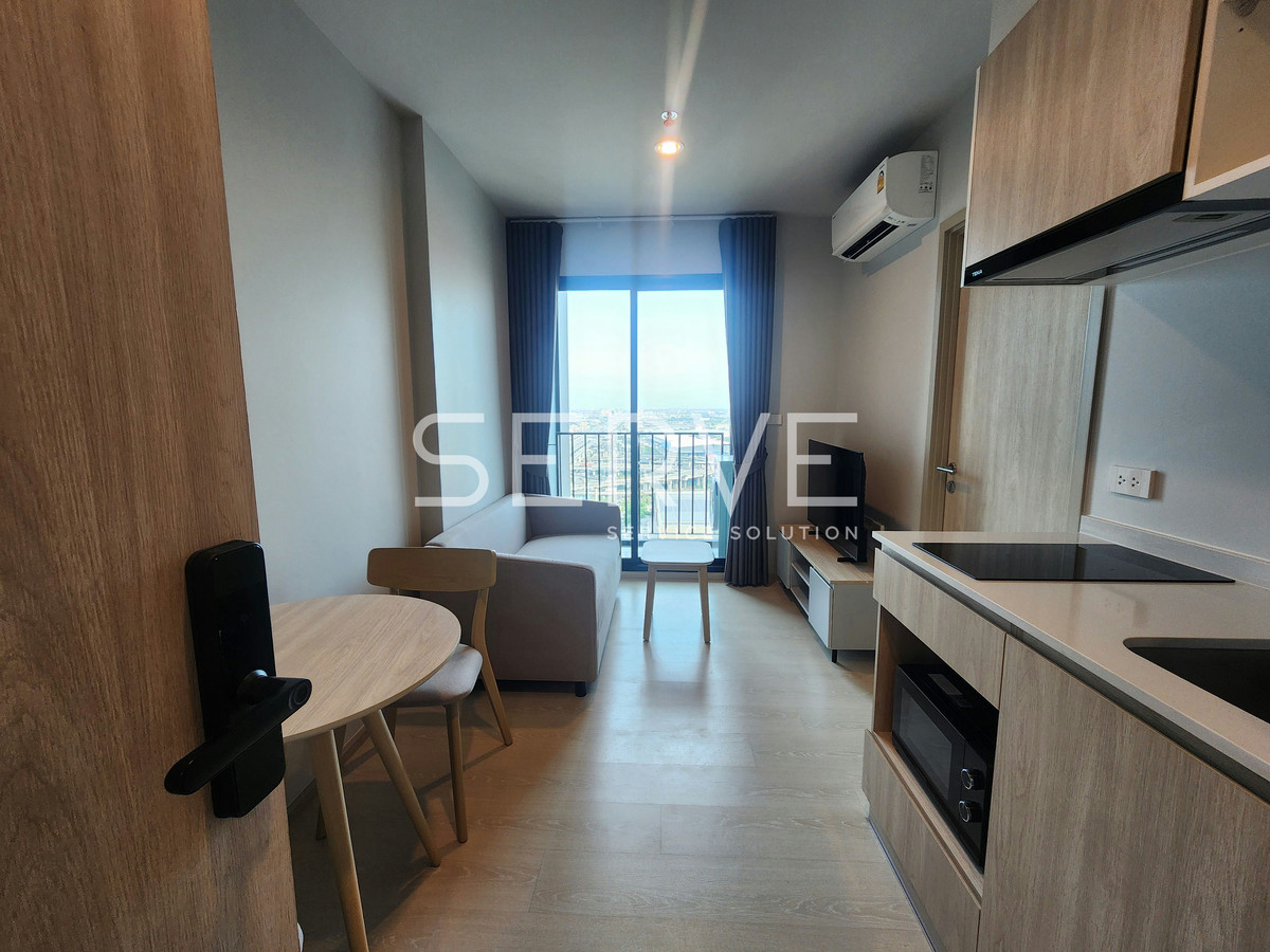 For RentCondoBangna, Bearing, Lasalle : 1 Bed Nice Room Fully furnished New Condo Good Location 20 Steps From Mega Bangna  @ NUE Mega Plus Bangna