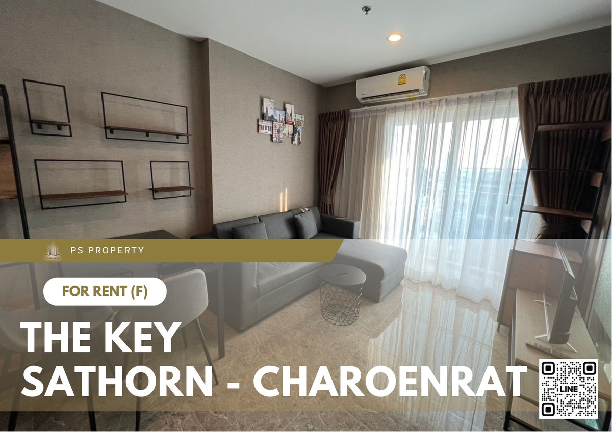 ให้เช่าคอนโดสาทร นราธิวาส : ให้เช่า ✨ The Key Sathorn - Charoenrat ✨ เฟอร์นิเจอร์ และ เครื่องใช้ไฟฟ้าครบ ใกล้ BTS สุรศักดิ์   