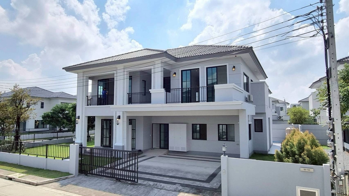 For SaleHousePhutthamonthon, Salaya : House for sale, Laddarom, Phutthamonthon Sai 3, corner house, complete with furniture, beautiful, ready to move in.