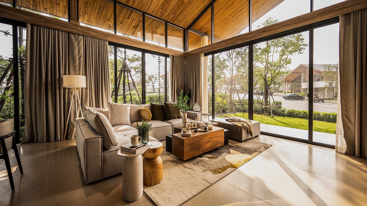 For SaleHousePattaya, Bangsaen, Chonburi : Wisdom First Residence Chonburi, luxury house designed by A49, next to Rugby School Thailand.