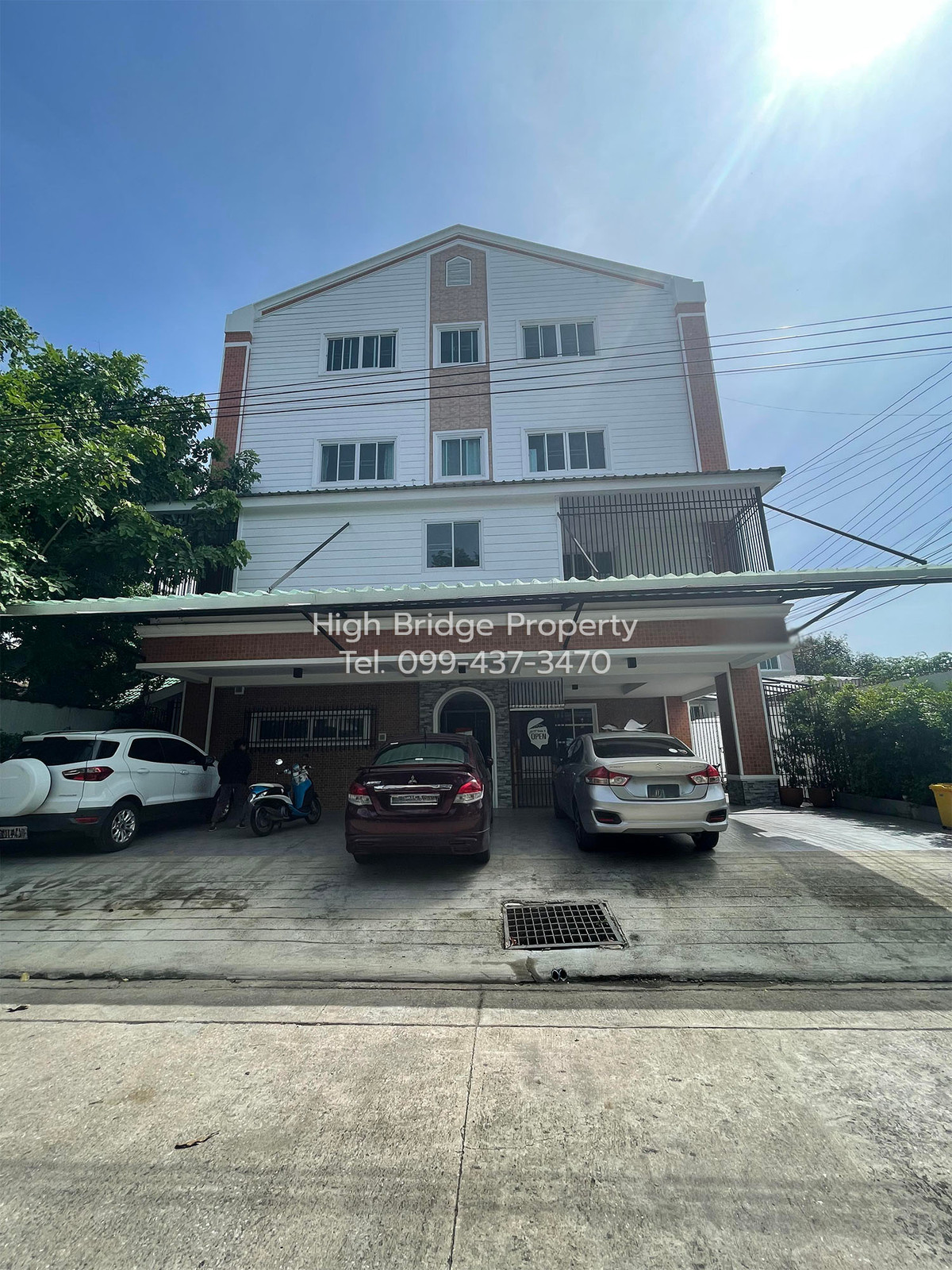 For SaleHotel&Apartment BusinessMin Buri, Romklao : 🏠4-storey apartment for sale, newly renovated, sold with tenant‼️Located near the BTS station, only 100 meters.